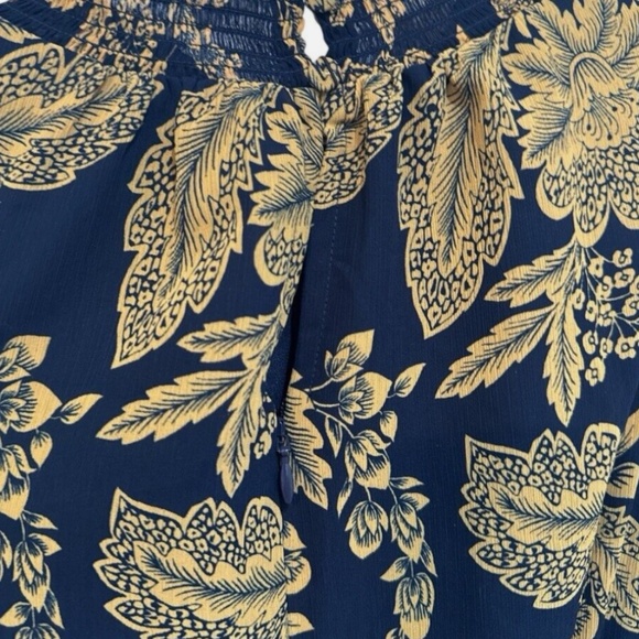 JCREW NAVY/GOLD HIGH NECK SLEEVELESS MIDI DRESS (FLORAL) - Picture 2 of 3